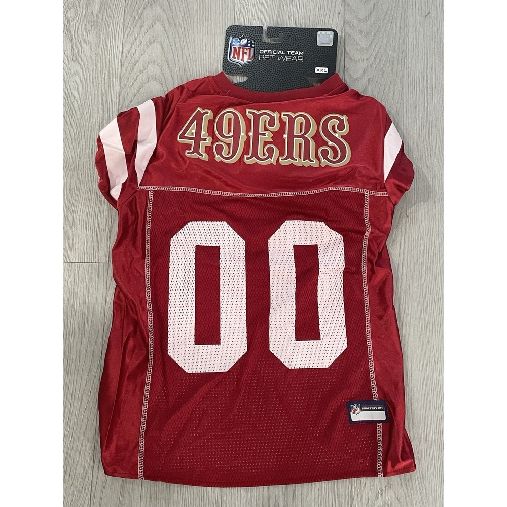 NEW Officially Licensed NFL Dog Jersey - 00 - San Fransisco 49ers - Size XXL